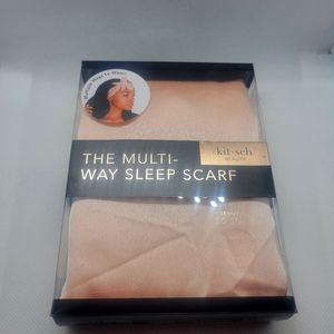 Beautiful Blush Pink Kitsch Beauty Satin Multi-way Sleep Scarf.